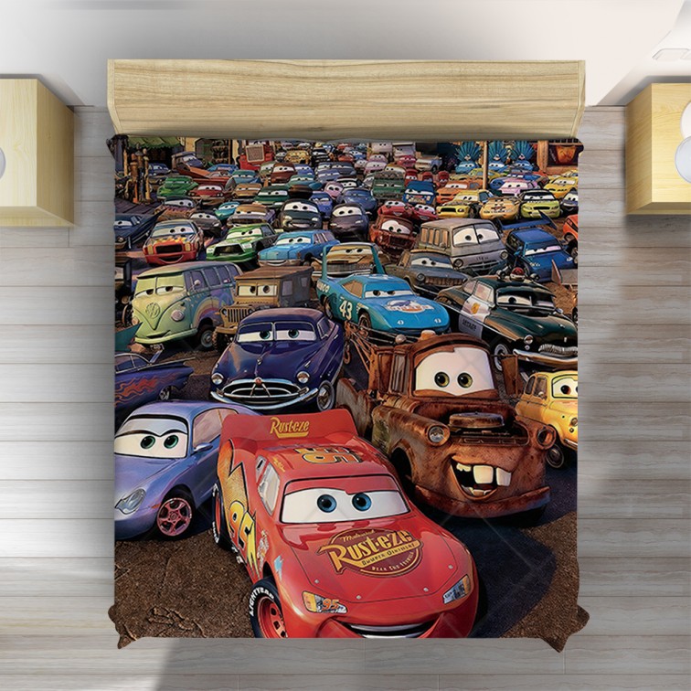 3D покривало за легло Колите - Cars New Cartoon