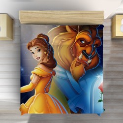 3D покривало за легло Красавицата и Звяра - Beauty and the Beast Animation