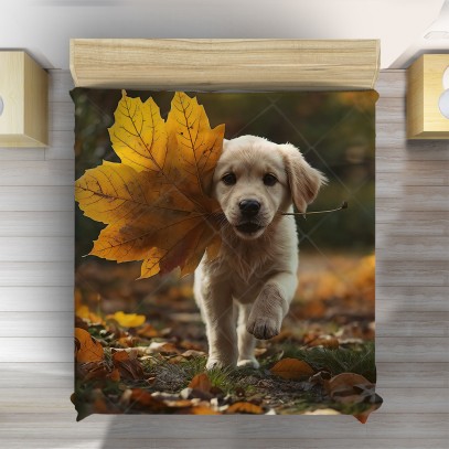 3D шалте Куче през есента - Autumn Dog
