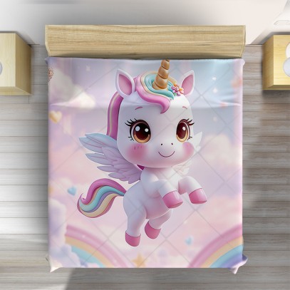 3D кувертюра Приказен еднорог - Fairy Unicorn