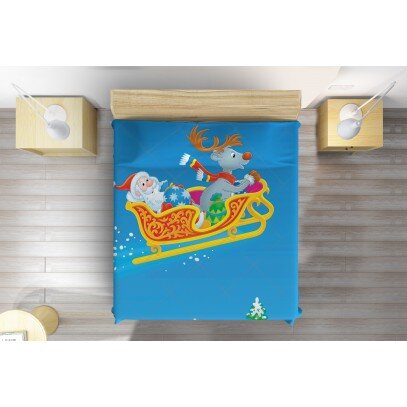Коледна кувертюра Раздаване на подаръци - Giving Presents at Christmas