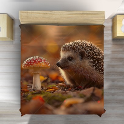 3D шалте Таралеж през есента - Autumn Hedgehog