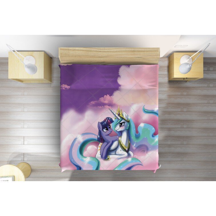 Кувертюра за детско легло Еднорози - Fairy Unicorn