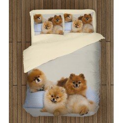 Уникално спално бельо с Померани бебета - Pomeranian Babies