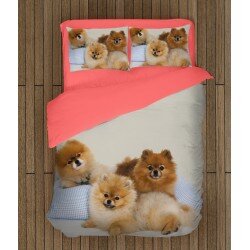 Уникално спално бельо с Померани бебета - Pomeranian Babies