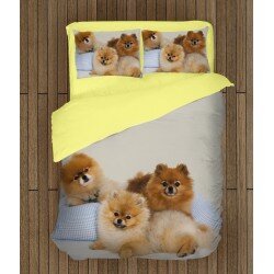 Уникално спално бельо с Померани бебета - Pomeranian Babies