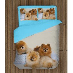Уникално спално бельо с Померани бебета - Pomeranian Babies