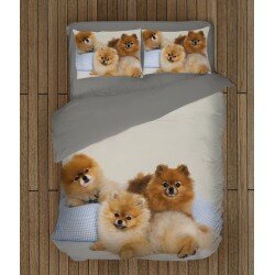 Уникално спално бельо с Померани бебета - Pomeranian Babies