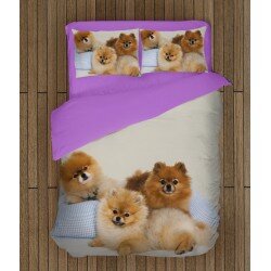 Уникално спално бельо с Померани бебета - Pomeranian Babies