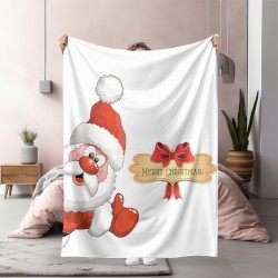 Коледно одеяло с дядо Коледа Честита Коледа - Merry Christmas