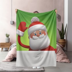 3D коледно одеяло Дядо Мраз - Santa Claus