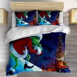 Празнично спално бельо Гринч Коледа - Grinch Christmas