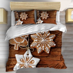 3D коледни чаршафи със завивка Коледни сладки - Christmas Cookies