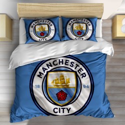 Дизайнерско спално бельо футбол Манчестър сити Емблема - Manchester city logo