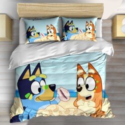 3D спално бельо The Adorable Bluey - Очарователната Блуи