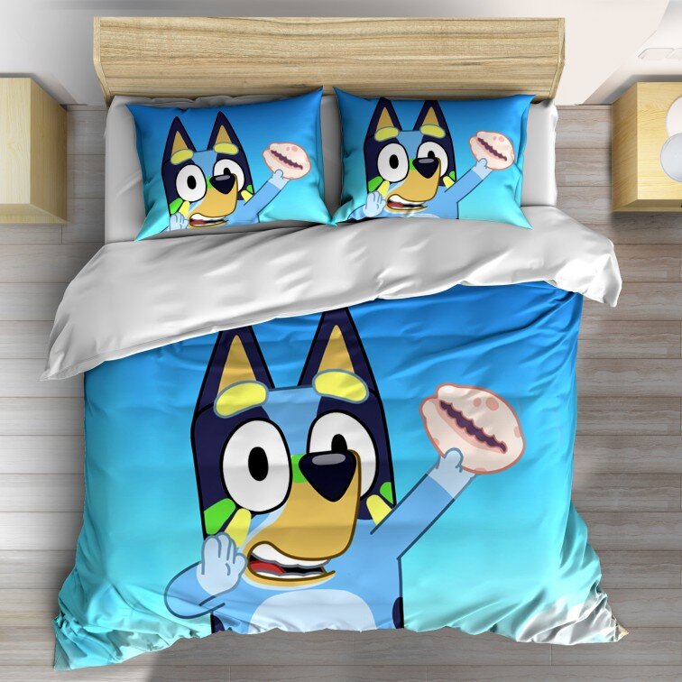 3D спално бельо Bluey's Adventure - Приключенията на Блуи