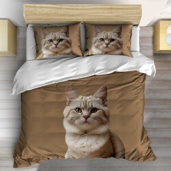 Спален комплект Sweet and Fluffy: A Scottish Fold Cat - Шотландска клепоуха котка