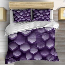 Спален комплектAabstract hexagons - Геометрична мрежа