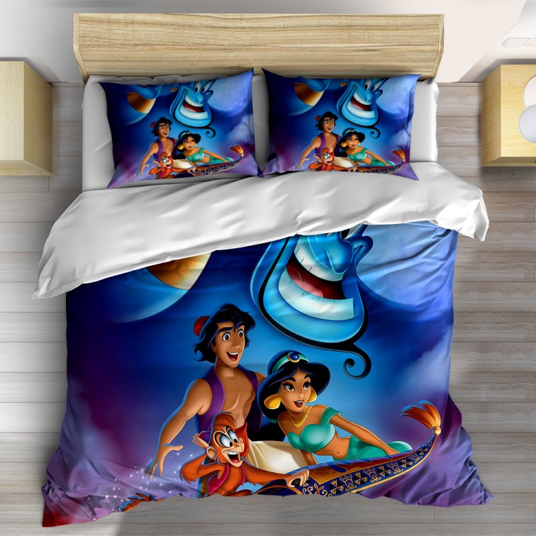 3D детско спално бельо Аладин и Жасмин - Aladdin & Jasmine