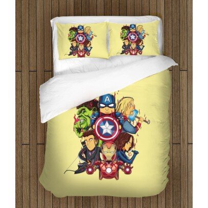 Модерно спално бельо Отмъстителите Анимация - Avengers Cartoon