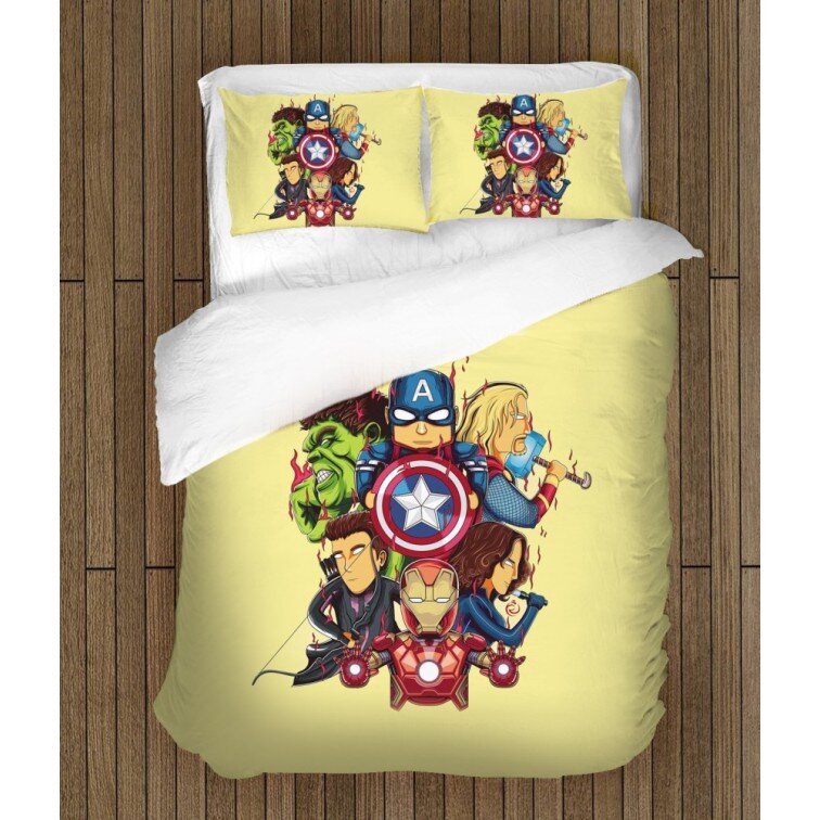 Модерно спално бельо Отмъстителите Анимация - Avengers Cartoon