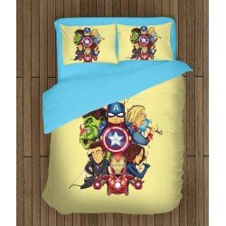 Модерно спално бельо Отмъстителите Анимация - Avengers Cartoon
