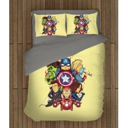 Модерно спално бельо Отмъстителите Анимация - Avengers Cartoon