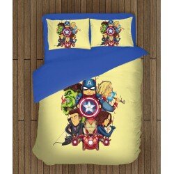 Модерно спално бельо Отмъстителите Анимация - Avengers Cartoon