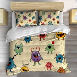 Спално бельо Cartoon-style monsters -Анимационни чудовища 