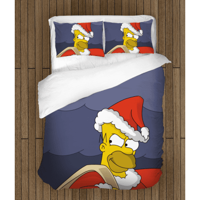 Коледно спално бельо Хоумър Симпсън - Christmas Homer Simpson
