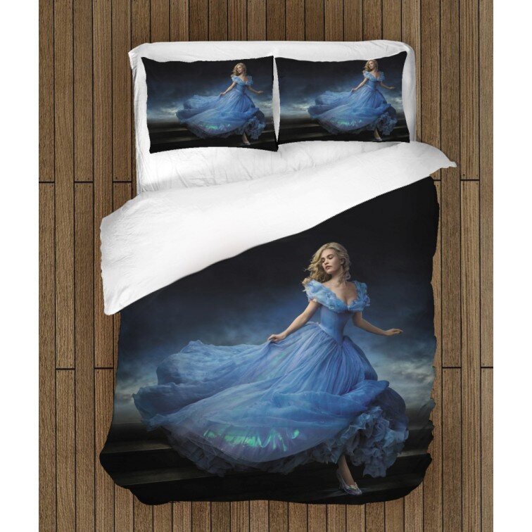 Фенски комплект 3D чаршафи Пепеляшка - Cinderella