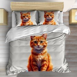 Спално бельо Purr-fect Beauty - Оранжево котенце