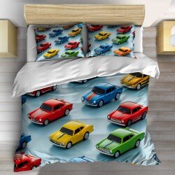 3D спален комплект Detailed toy cars - Свят в умален мащаб