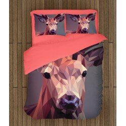 Спално бельо с животни Елен геометрия - Deer Geometric