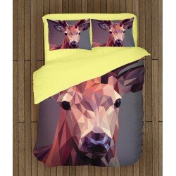Спално бельо с животни Елен геометрия - Deer Geometric