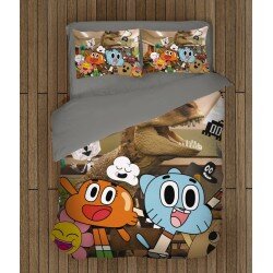Детско спално бельо Невероятният свят на Гъмбол - Gumball