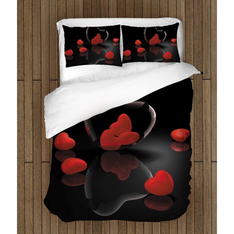 Спален комплект с олекотена завивка за двама История за любов - Love Story