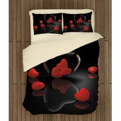 Спален комплект с олекотена завивка за двама История за любов - Love Story