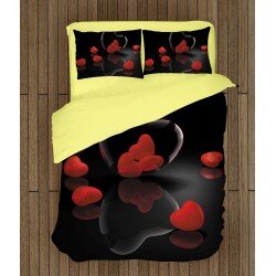 Спален комплект с олекотена завивка за двама История за любов - Love Story