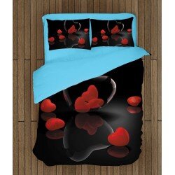 Спален комплект с олекотена завивка за двама История за любов - Love Story