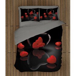 Спален комплект с олекотена завивка за двама История за любов - Love Story