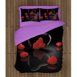 Спален комплект с олекотена завивка за двама История за любов - Love Story