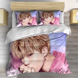 3D спално бельо Чонгук розово - Jungkook Pink BTS