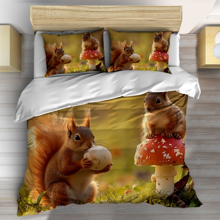 Есенен спален комплект Катерички през есента - Autumn Squirrels