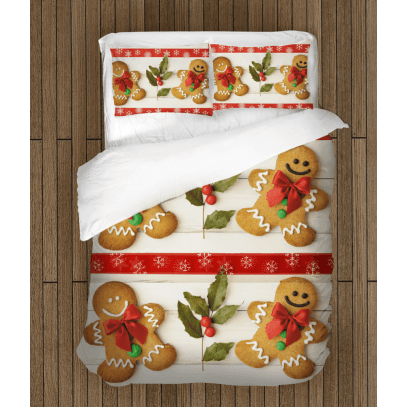Спално бельо с коледни мотиви Коледни усмивки - Christmas Smiles