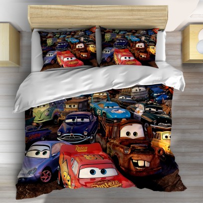 3D детско спално бельо Колите - Cars New Cartoon