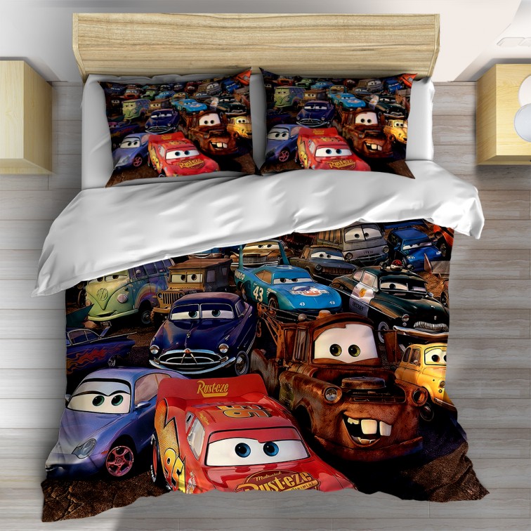 3D детско спално бельо Колите - Cars New Cartoon