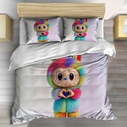 Комплект спално бельо Лабубу - Colorful Labubu