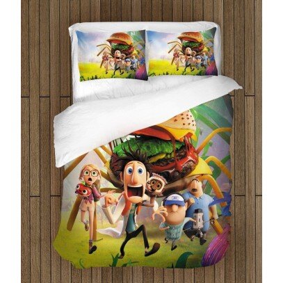 Спален комплект за деца Облачно с кюфтета - Cloudy with a Chance of Meatballs