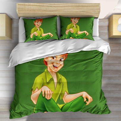 3D спално бельо Питър Пан - Peter Pan Green